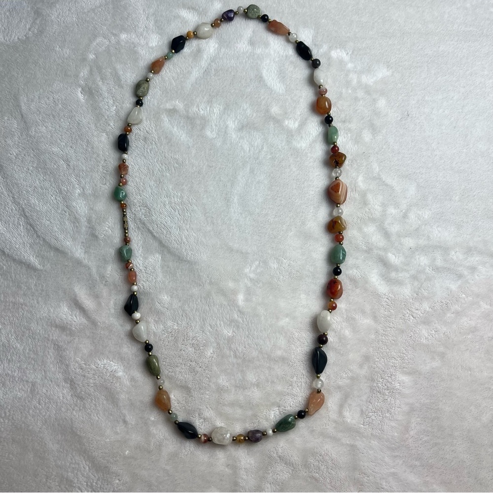 Multicolor Beaded Necklace 18”